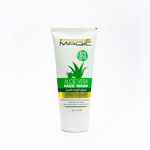 Home mumtaz magic aloe vera face wash 92% natural with niacinamide & hyaluronic acid (150ml)